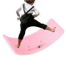 Balance Wobble Board PP Core Trainer For Home Fitness Desk Foot Rocker Anti Slip Disc Lightweight Standing Aid Pink