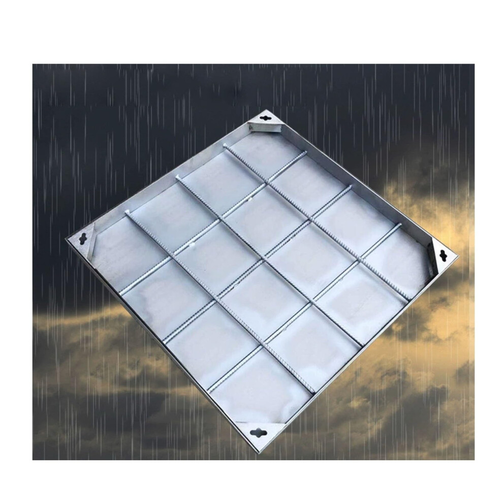 Stainless Steel Manhole Cover 80X80cm Heavy Duty Invisible Design Weatherresistant Septic Tank 9174973823582