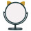 Portable Mirror Foldable Mirror with Base Plate with Storage Function Adjustable Angle Vanity Mirror Cat Ear Shape Design for Bedroom Bathroom 1