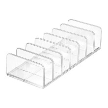 Organizzatore per palette di trucchi, Gift of Style Clear7Section Porta ombretti, fard e contouring in acrilico trasparente, espositore per cosmetici.