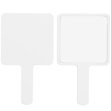 Ergonomische make-upspiegel met handvat voor op reis, compact ontwerp, draagbare handspiegel met lichtgewicht, hoogwaardige afwerking, modieus