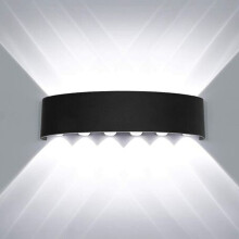 Elegante buitenwandlamp, geavanceerde waterdichte moderne LED-wandlamp van aluminiumlegering met hoogwaardige LED-chips, laag energieverbruik, ideaal