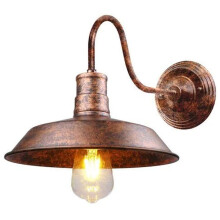 Applique da parete impermeabile, stile industriale vintage per veranda e casa di campagna, attacco E26 in ceramica, facile da installare, lampada da