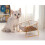 Υπερυψωμένα μπολ για κατοικίδια Pet Comfort με εύκολο καθάρισμα, μείωση της 6