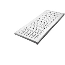304 Stainless Steel Drainage Grate for Garden – Heavy Duty Rectangular Outdoor Gutter Cover 58x35cm