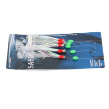 20Pcs 3/0 High Carbon Steel Nylon Fish Hooks 150cm Sea & Lake Fishing