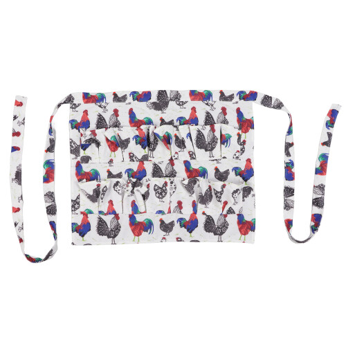 Multi-Function Collecting Apron with 12 Deep Pockets, Machine Washable Egg Gathering Apron for Chicken Duck Goose Eggs, Hands Free Egg Collecting