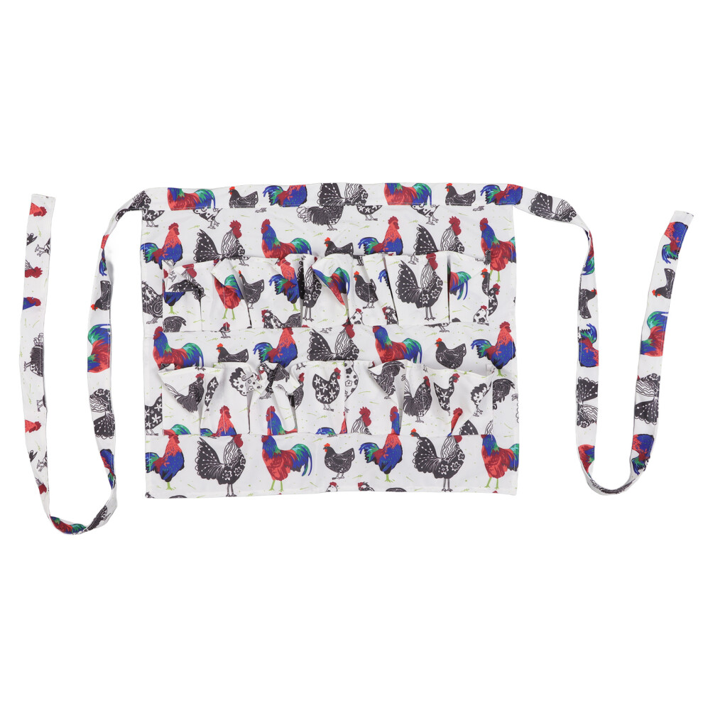 Strong Pockets Egg Apron For Fresh Egg Gathering, Built To Last Polyester Canvas Apron For Chicken Duck Goose Eggs, Easy To Clean Design With Deep 9340959782598