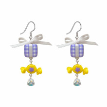 Candy Dangle Drop Earrings Clip Earrings Bow-Ear hook style