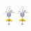 Candy Dangle Drop Earrings Clip Earrings Bow-Ear hook style 1