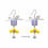 Candy Dangle Drop Earrings Clip Earrings Bow-Ear hook style 4