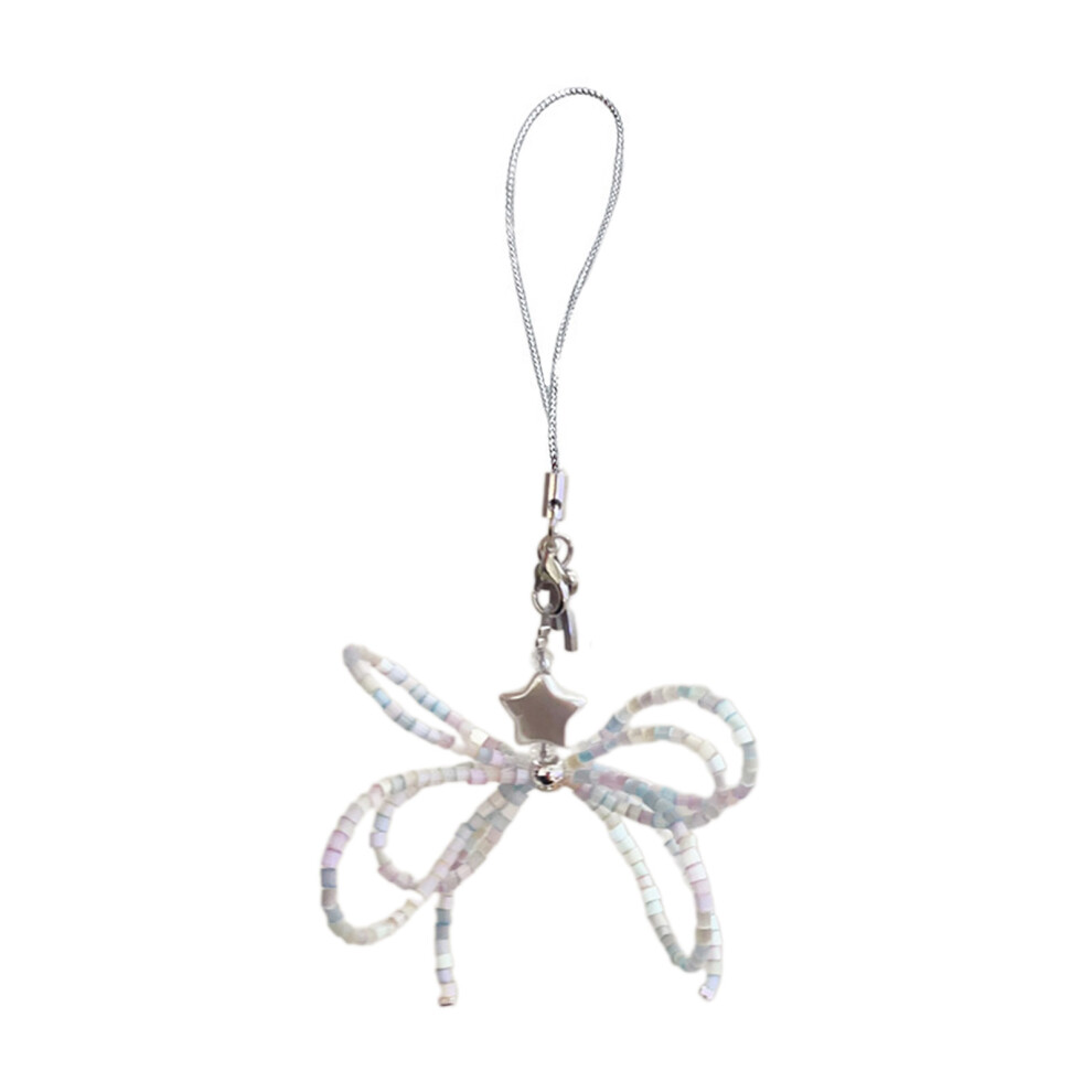 Sweet Cool Bowknot Star Charm Phone Chain Keychain Hanging 7732000850257