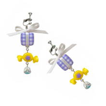 Candy Drop Dangle Earrings Resin Candy Drop Clip-ear clip style