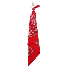 Stylish Hip Hop Waist Chain Versatile Square Scarf Pants-Red