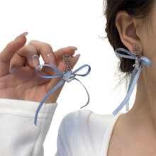 Chic Necklace Pendant Necklace Bowknot Dangle Earrings-earrings
