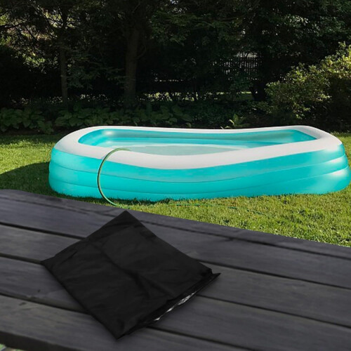 Waterproof UVResistant Rectangular Solar Pool Cover 221x150cm Dustproof Heat Reflective 1