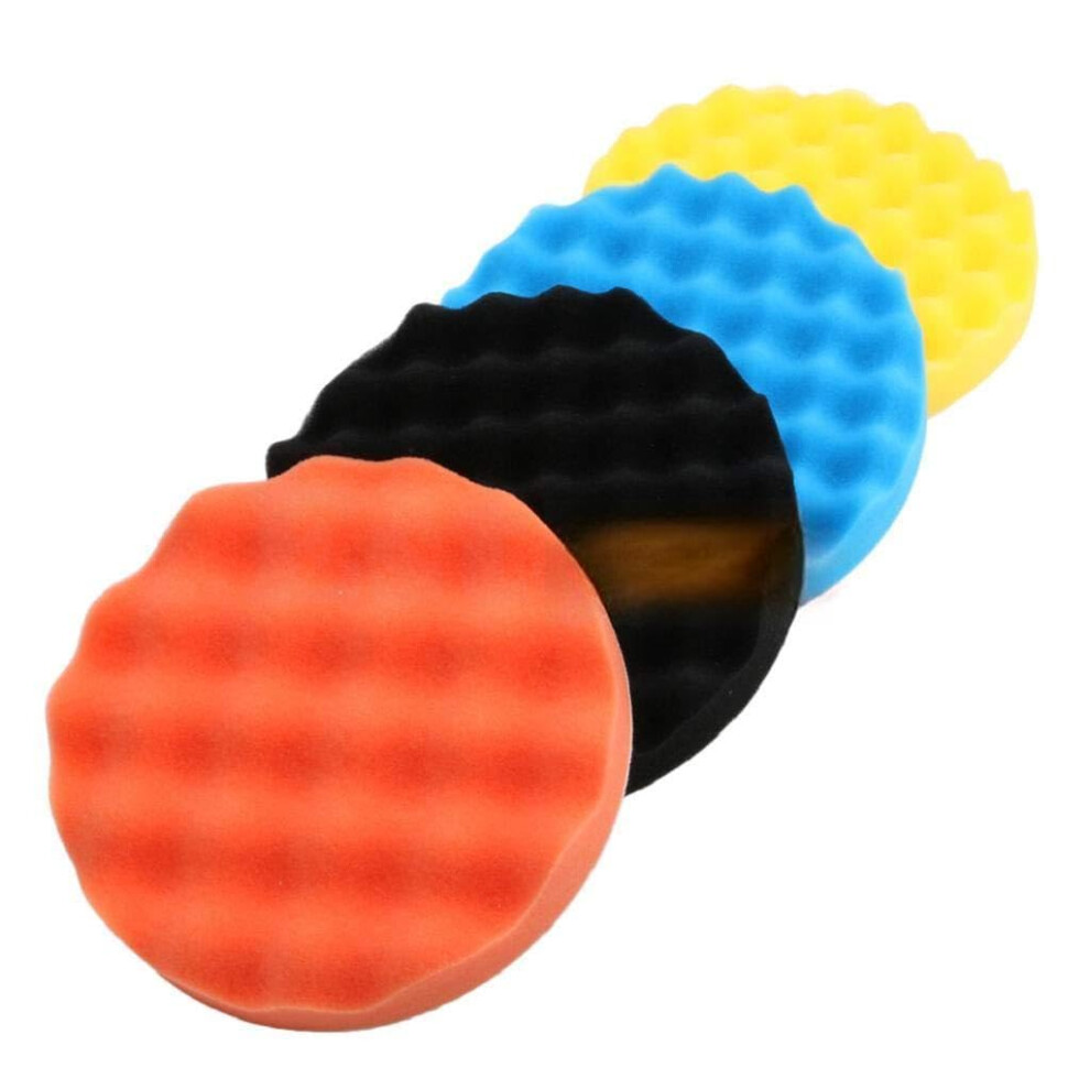 Portable Car Polishing Pad Applicator With Abrasive Drill Adapter, Foam Sponge Attachment For Auto Waxing, Compatible With Standard Drills 9382693765765