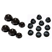 10Pcs Guitar Knobs Amplifier Amp Knob Bass Tone Volume Knobs with 6Pcs Control Knob Volume Audio Control Knobs