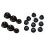 10Pcs Guitar Knobs Amplifier Amp Knob Bass Tone Volume Knobs with 6Pcs Control Knob Volume Audio Control Knobs 1