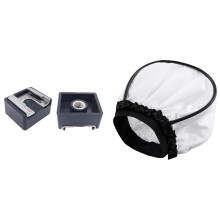 Softbox Diffuser Speedlight for Yn560 Ii III Yn-565 Yn-468 with 2Pcs Flash Hot Shoe Mount Adapter to 1/4 Inch Thread