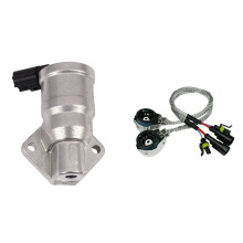 1 Pcs ZM01-20-660 ZM0120660 Idle Air Control Valve & 2 Pcs Xenon Bulb Adapters Wire Harness Connector Cable Socket
