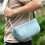 Waterproof Speaker Bag For JBL Flip 6 With Adjustable Strap Nylon Construction Blue 4