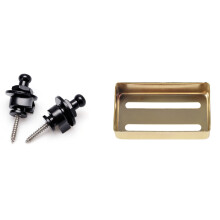 2PCS Strap Lock Security Lock End Button Guitar Straps Belt Buckle with 1PCS Guitar Pickup Cover Accessories