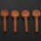 4Pcs 4/4 Size Violin Fiddle Tuning Peg Set with Violin Shoulder Rest 7
