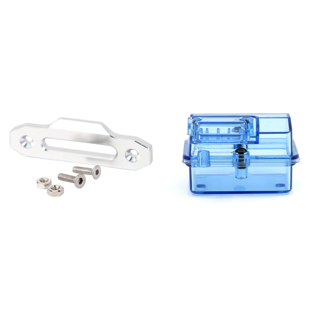 Hawse Fairlead Winch Control Mount For Rc 4Wd D90 1/10 With Receiver Receiving Box For Huanqi 727 / Slash Rc Car 6032491321290