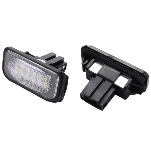 2 Pcs No Error License Plate Light Base & 2 Pcs Front Engine Hood Support Rod 1