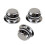 3Pcs Guitar Metal Top Hat Tone Tuning Knobs & 1 Set Bridge Double Locking System Pulled Electric Guitar String Bridge 6