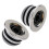 3Pcs Guitar Metal Top Hat Tone Tuning Knobs & 1 Set Bridge Double Locking System Pulled Electric Guitar String Bridge 4