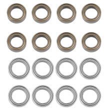 16 Pcs Bearing for HBX 16889 16889A SG 1601 SG SG1601 RC Car Parts, 8 Pcs 7.93X12.7X3.95mm & 8 Pcs 6.35X9.53X3.17mm
