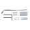 3Pcs Guitar Metal Top Hat Tone Tuning Knobs & 1 Set Bridge Double Locking System Pulled Electric Guitar String Bridge 10