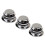 3Pcs Guitar Metal Top Hat Tone Tuning Knobs & 1 Set Bridge Double Locking System Pulled Electric Guitar String Bridge 2