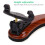 4Pcs 4/4 Size Violin Fiddle Tuning Peg Set with Violin Shoulder Rest 10