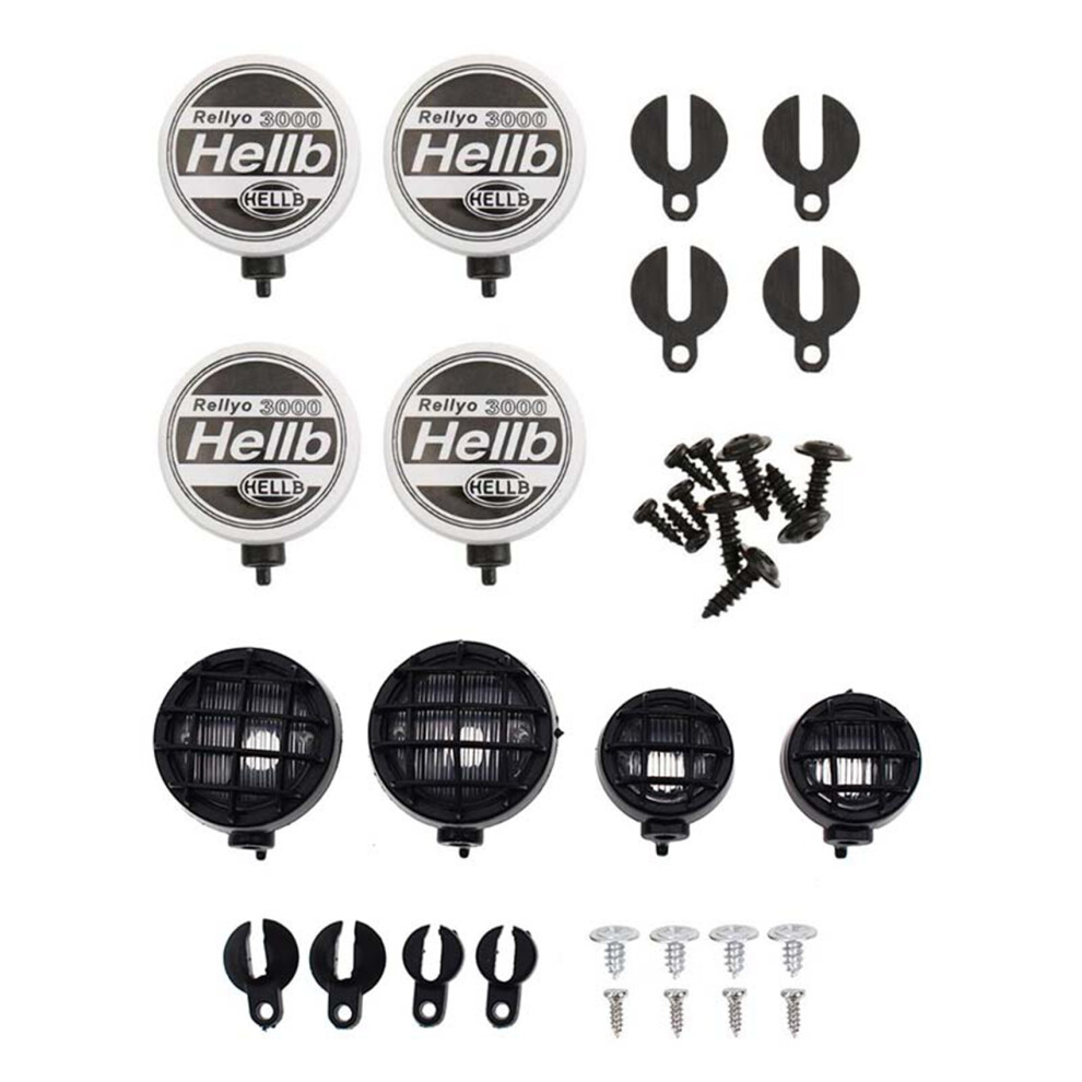 8X Rc Car Round Lampshade / Cover For 1:10 Rc Crawler Axial Scx10 D90 Cc01 Light 6031758385181