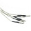Pocketable Tool Multi Spanner Wrench with 5Pcs Bendable Acoustic Guitar Transducer Sensitivity Piezo Bridge Pickup Cable 10