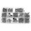 1 Set Electric Guitar Screw Kit with 9Pcs Understring Radius Gauge + String Action Ruler Gauge Tool 5