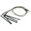 Pocketable Tool Multi Spanner Wrench with 5Pcs Bendable Acoustic Guitar Transducer Sensitivity Piezo Bridge Pickup Cable 8