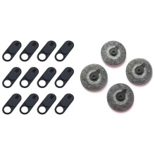 4-Pack Bottom Base Rubber Feet Foot Pad for  Pro with 12-Pack Ultra Thin Design Web Camera Cover Slide