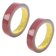 2X Strong Permanent Double Sided Super Sticky Foam Tape Roll For Vehicle Car, Red 20MM x