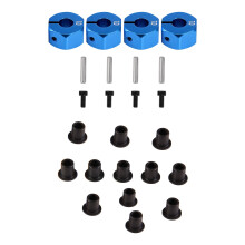 RC Aluminum 7.0 Wheel Hex 12mm Drive with 12Pcs 02101 Steering Pivot Bushing C-Hub Bushings HSP Spare Parts