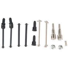 2 Set for HBX 16889 16889A 16890 16890A SG RC Car Parts, Front + Rear Drive Shaft & Metal Rear Drive Shaft Dogbone