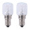 2x E14 High Temperature Bulb 500 Degrees 25W Halogen Bubble Oven Bulb E14 250V 25W Quartz Bulb 1