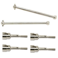 2 Set for 104001 1/10 RC Car Upgrade Parts Accessories, Dog Bone Drive Shaft & Metal Drive Shaft Cup Wheel Axle