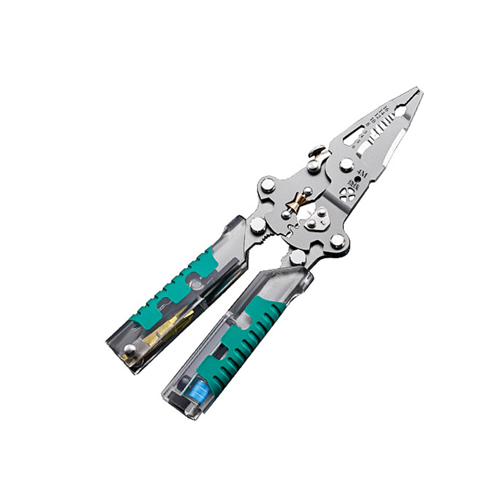 Voltages Testing Electrician Stripping Cutter Foldable Steel Wire Stripper For Cable Cutting And Stripping 9347817099744