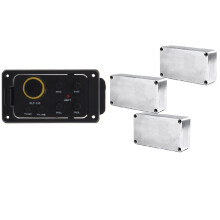 1 Set KLT-10B 4 Band EQ Equalizer Preamp Guitar Pickup & 1 Set 1590B Guitar Effects Pedal Aluminum Stomp Box Enclosure