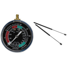 1 Pcs Motorcycle Carburetor Carb Vacuum Gauge Balancer & 2 Pcs Front Engine Hood Support Rod