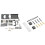 2 Set RC Car Part: 1 Set Pull Rods Servo Fixed Mount Bracket  & 1 Set Metal Servo Fixed Mount Bracket Kit 1